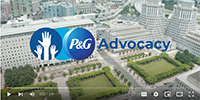 Total Rewards, Advocacy. Arial view of P&G headquarters, video thumbnail
